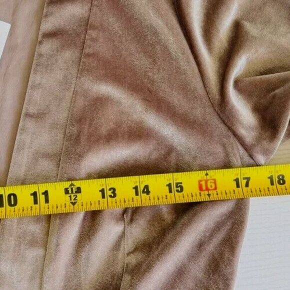 YF&B On The Road Temptress Velvet Maxi Dress Size S Taupe Deep V-neck - Picture 12 of 14